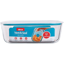 Decor Vent & Seal Glass Container Oblong 1.5L each