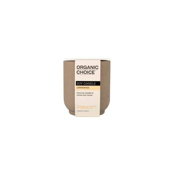ORGANIC CHOICE SOY CANDLE LEMONGRASS 240G