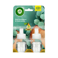 AIR WICK SCENTED OIL FRAGRANCE REFILLS BLUE EUCALYPTUS & CEDARWOOD 2 X 19ML