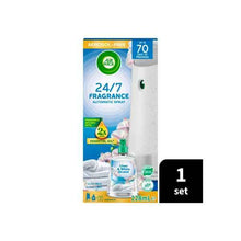 AIR WICK AEROSOL-FREE AUTO SPRAY ESSENTIAL OIL + REFILL LINEN & WHITE ORCHID 228 ML