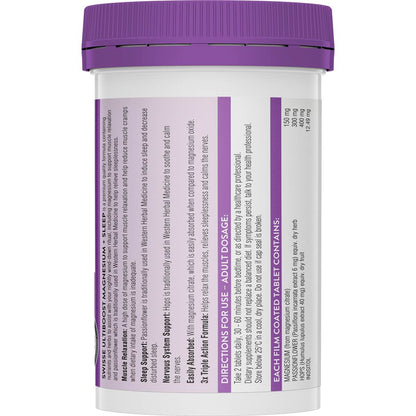 Swisse Ultiboost Magnesium + Sleep Tablets 100 pack