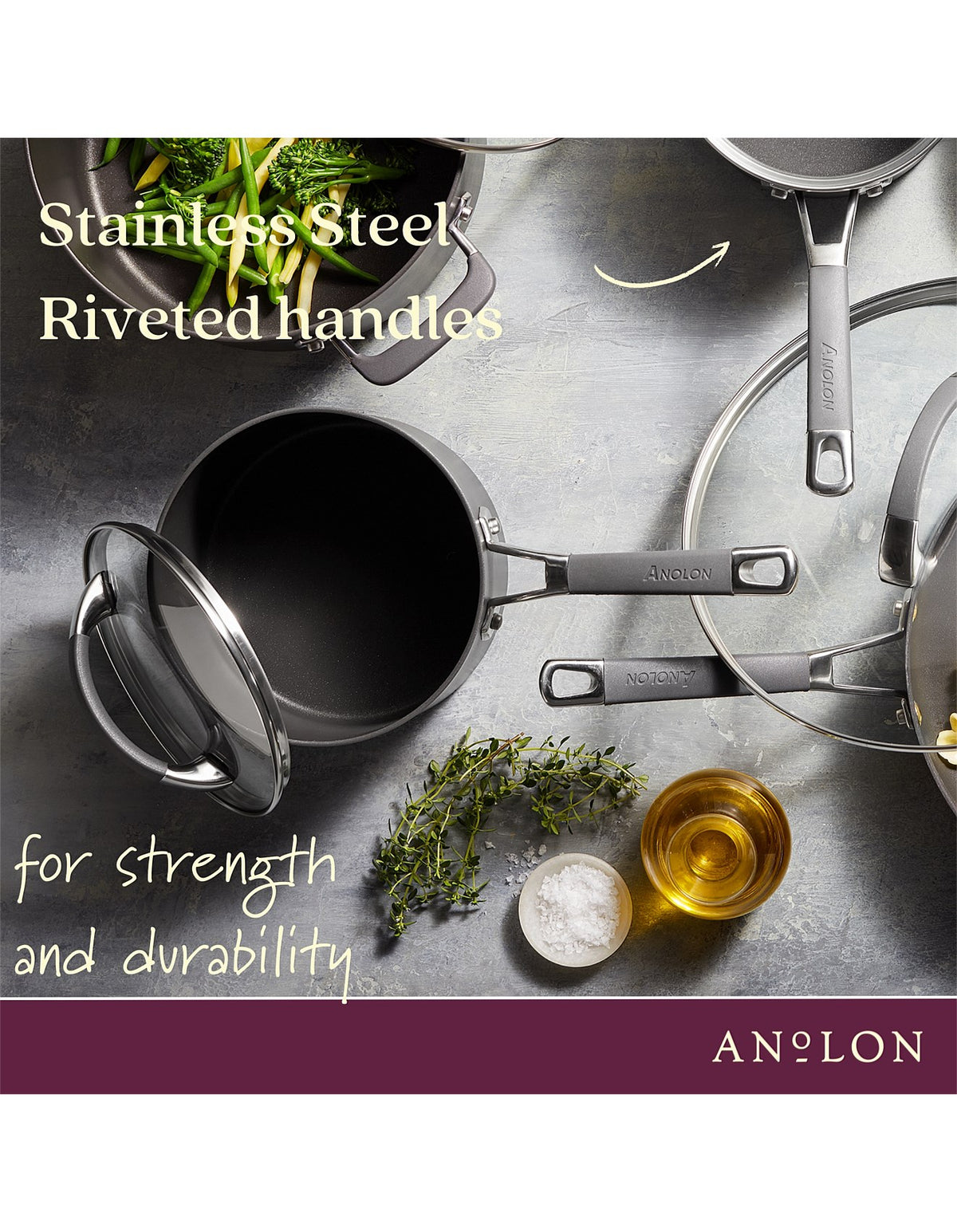 Endurance+ Nonstick Induction Saucepan With Bonus Steamer 18cm/2.8L