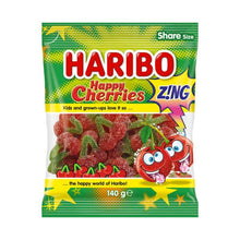 HARIBO HAPPY CHERRIES SOUR LOLLIES 140G