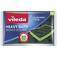 Vileda Anti-Bacterial Sponge Scourer Heavy Duty 3 Pack