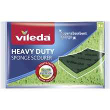 Vileda Anti-Bacterial Sponge Scourer Heavy Duty 3 Pack