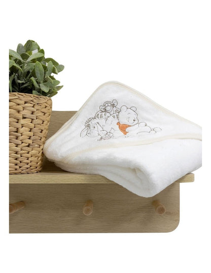 Winnie The Pooh Hooded Towel in White
