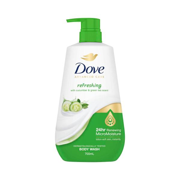 DOVE ADVANCED BODY WASH REFRESHING 700ML