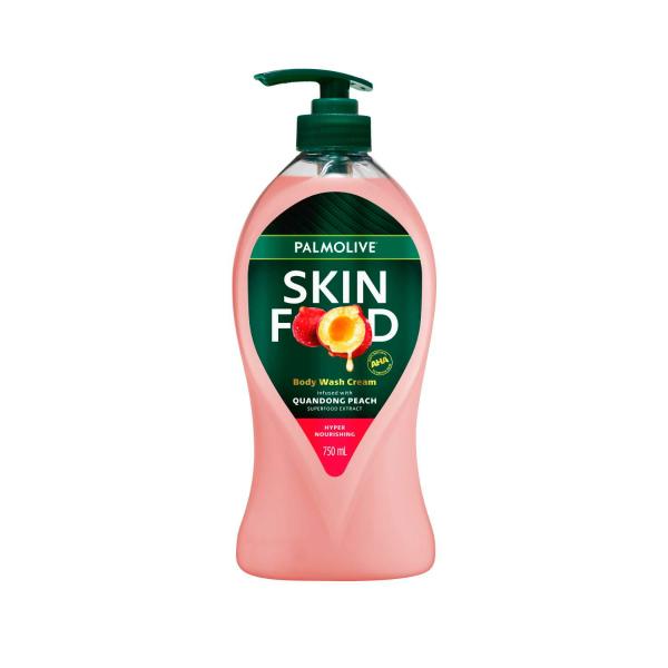 PALMOLIVE SKIN FOOD BODY WASH QUANDONG PEACH 750ML