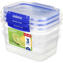 Sistema Klip It Plus Rectangle 1L x 3 pack