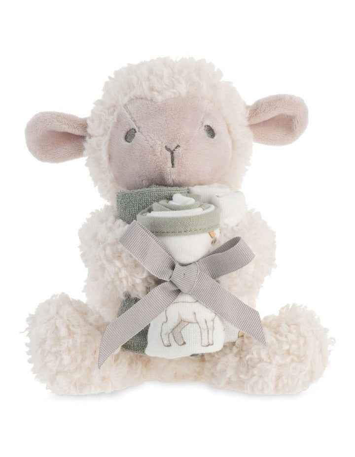 Plush Toy & Washers Farmyard Lamb