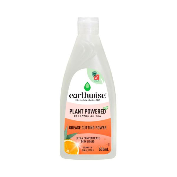 EARTHWISE ORANGE & EUCALYPTUS DISHWASHING LIQUID 500ML