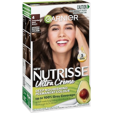 Garnier Nutrisse Hair Colour 4 Tamarind Dark Brown each