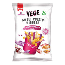 Vege Chips Sweet Potato Nibbles Salt & Vinegar Flavour 75g
