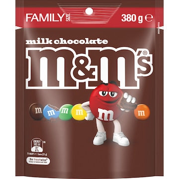 M&M's Milk Chocolate Snack & Share Bag 380g