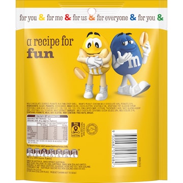 M&M's Peanut Milk Chocolate Snack & Share Bag 380g