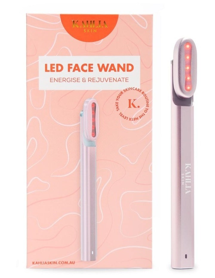 LED Light Therapy Face Wand in Pink