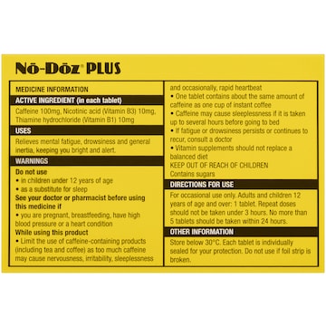 No-Doz Tablets Plus 24 pack