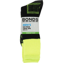 Bonds Mens Everyday Value No Hole Crew Size 11-14 Assorted 3 Pack