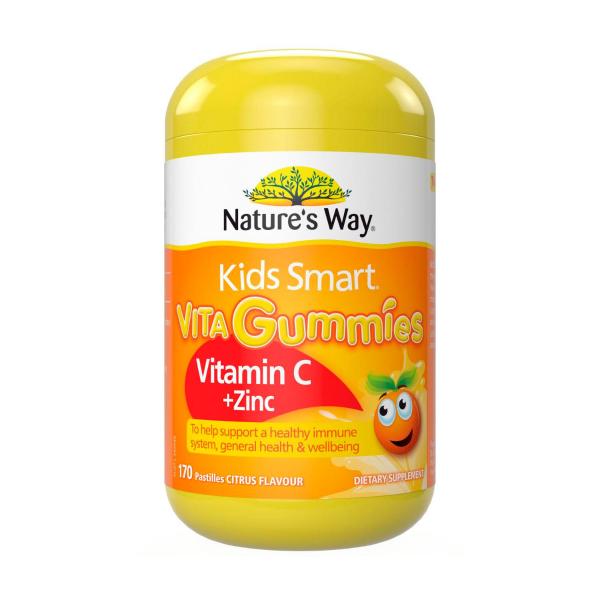 NATURES WAY KIDS GUMMIES VITAMIN C + ZINC 170PK