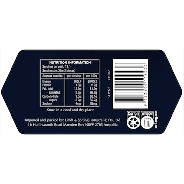 Lindt Lindor Dark Assorted Chocolate Box 327g