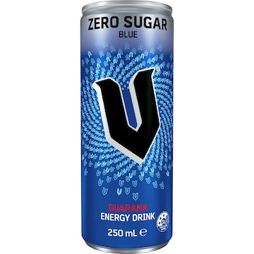 V Energy Drink Blue Zero Sugar Can 250mL
