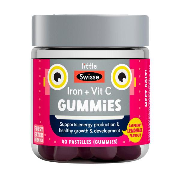 SWISSE KIDS GUMMIES IRON + VIT C 40PK