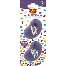 Jelly Belly Duo Mini Car Air Freshener Island Punch Each