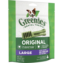 Greenies Canine Dental Dog Treats Original Large 4 Chews 170g