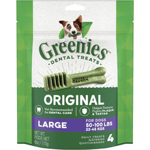 Greenies Canine Dental Dog Treats Original Large 4 Chews 170g