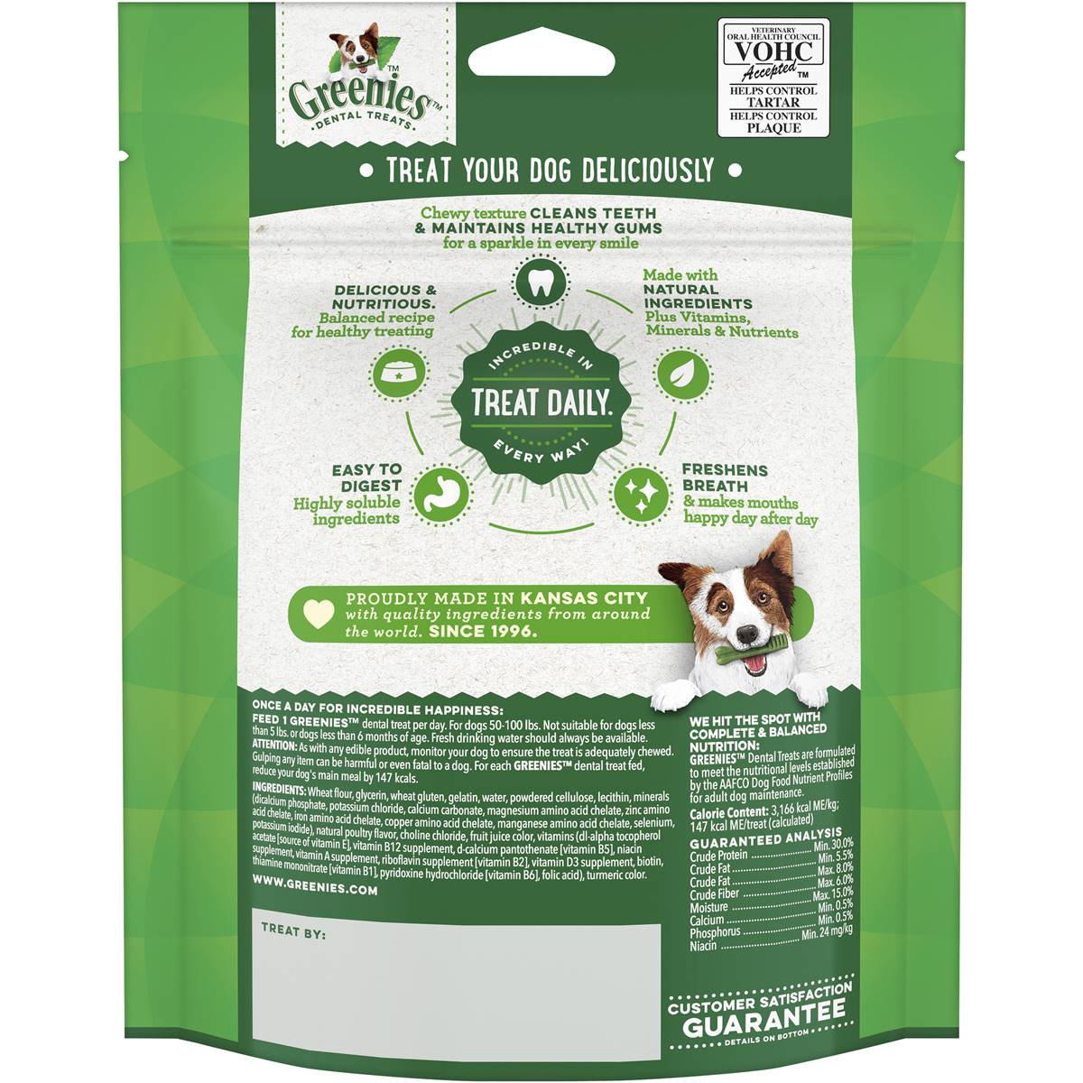 Greenies Canine Dental Dog Treats Original Large 4 Chews 170g