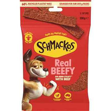 Schmackos Strapz Dog Treats with Beef 200g