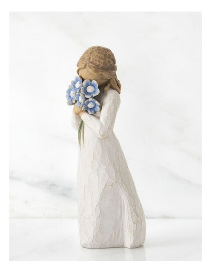 Forget-Me-Not Sculpted Figure in White