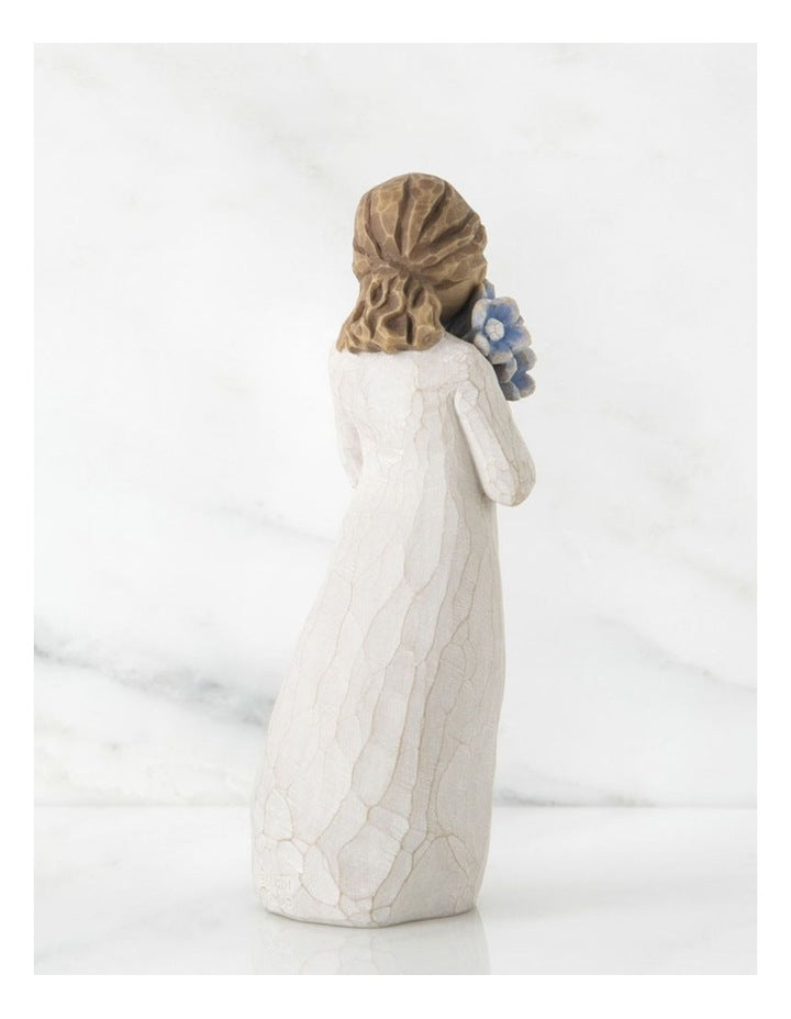 Forget-Me-Not Sculpted Figure in White