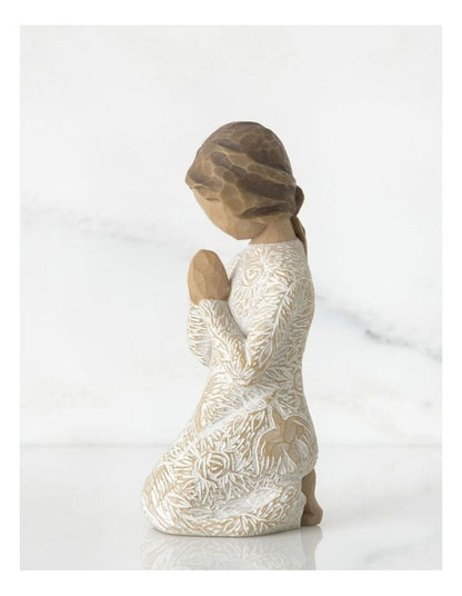 Prayer Of Peace Sculpted Figure in White