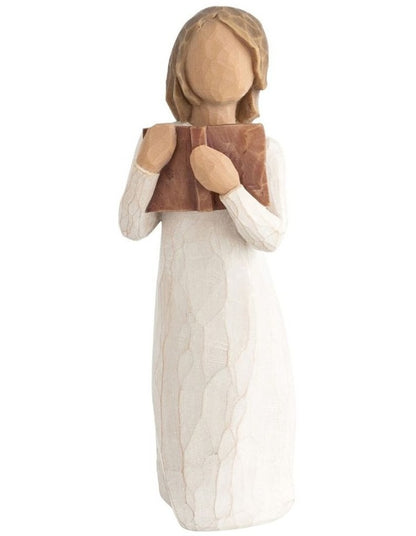 Love Of Learning Sculpted Figure in White