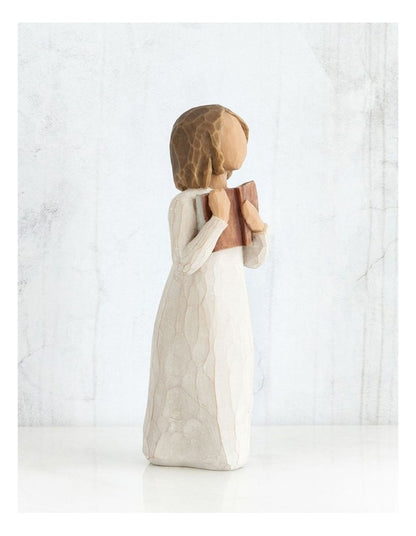 Love Of Learning Sculpted Figure in White