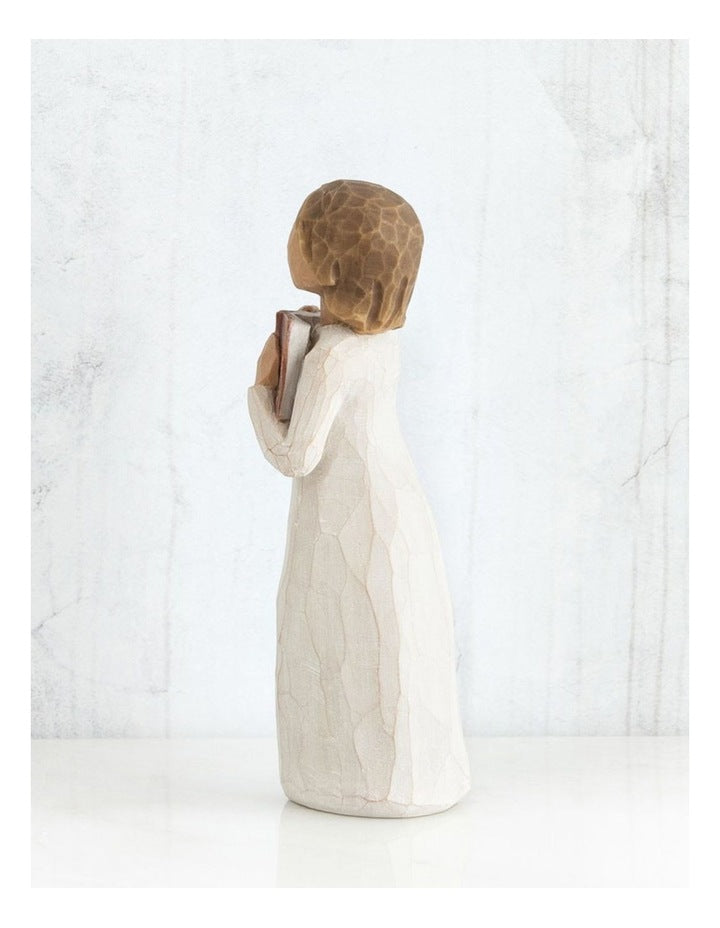 Love Of Learning Sculpted Figure in White