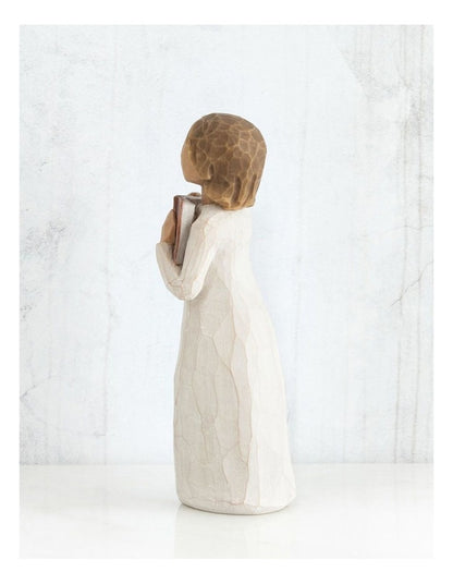 Love Of Learning Sculpted Figure in White