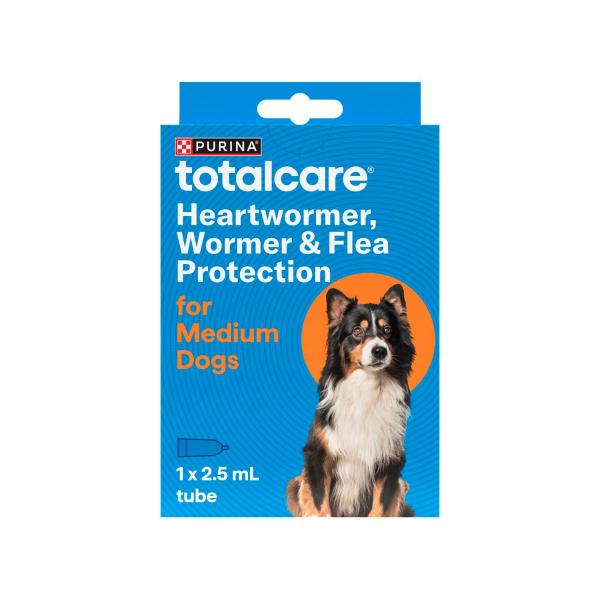 TOTALCARE HEARTWORM ALLWORMER & FLEA PROTECTION MEDIUM DOG TREATMENT 1 PACK