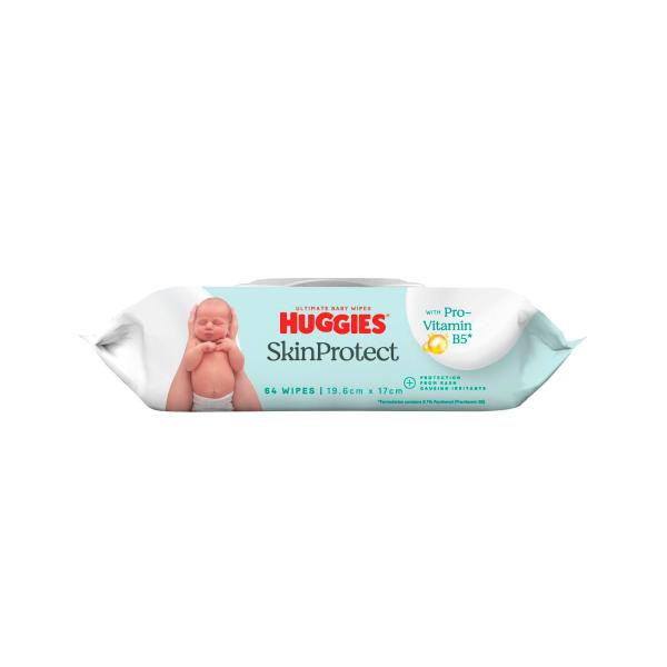 HUGGIES ULTIMATE SKIN PROTECT WIPES 64PK