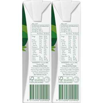 Australia's Own Full Cream Long Life Milk UHT 200mL x 6 pack