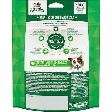 Greenies Canine Dental Dog Treats Original Regular 6 Chews 170g
