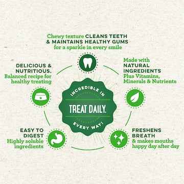 Greenies Canine Dental Dog Treats Original Regular 6 Chews 170g