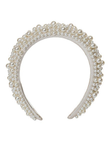 Padded Pearl Headband in Pearl