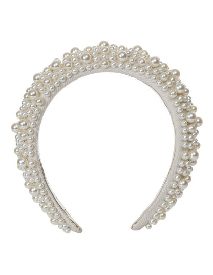 Padded Pearl Headband in Pearl