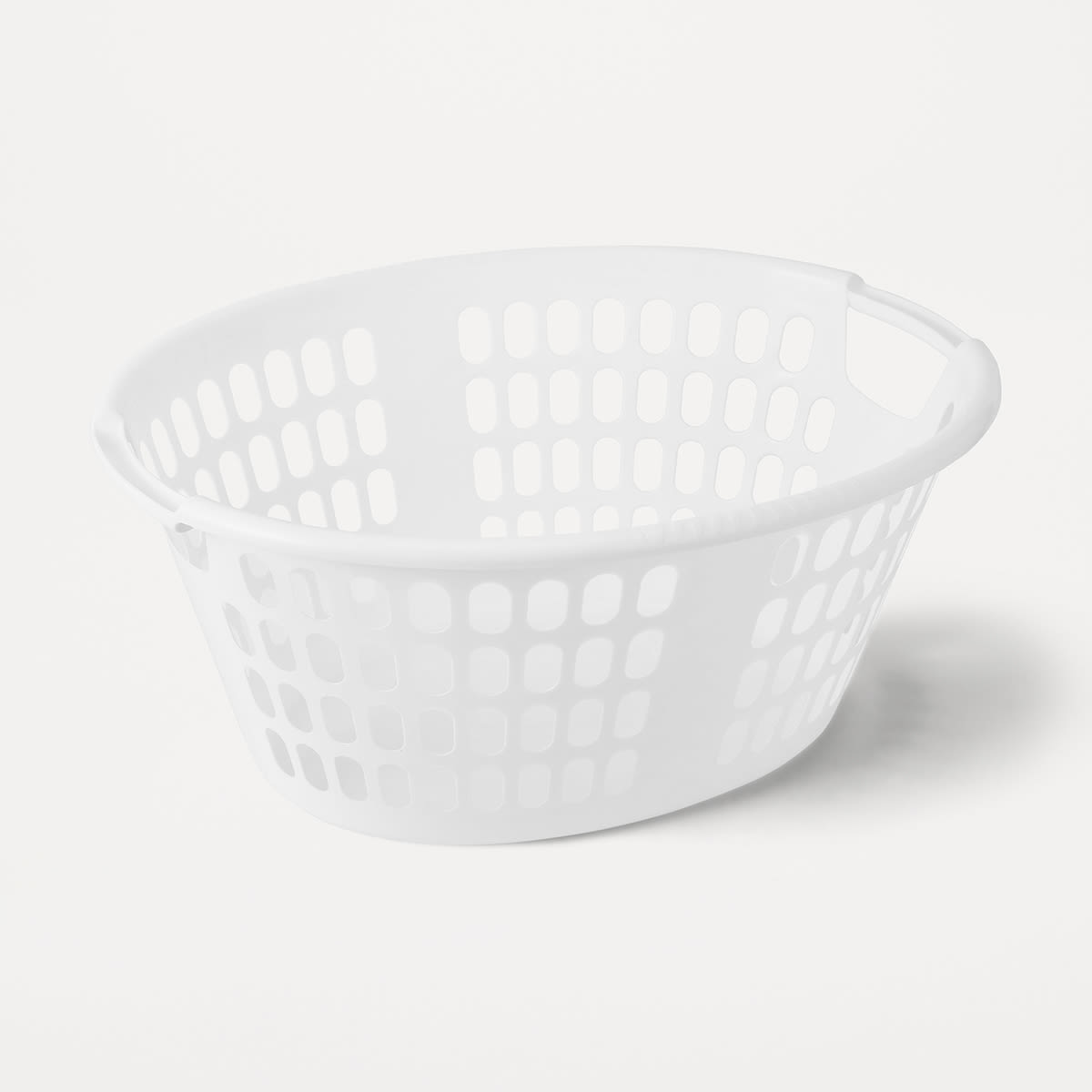 Oval Laundry Basket - White