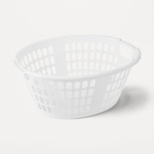 Oval Laundry Basket - White