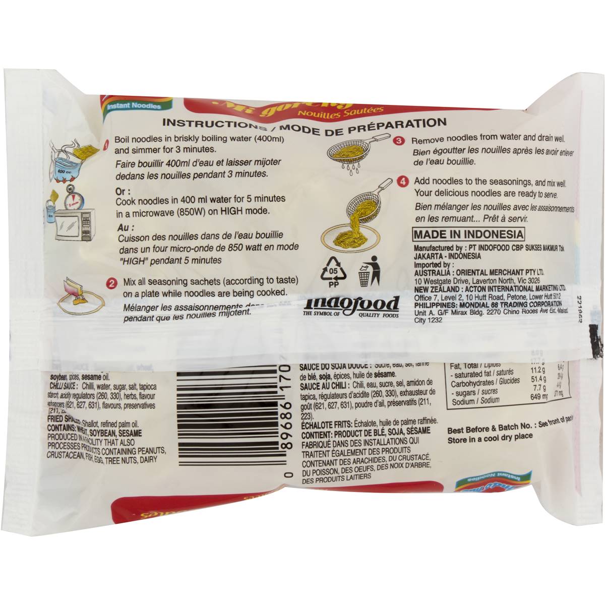 Indomie Mi Goreng Fried Noodles 85g