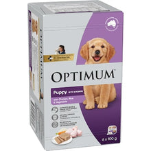 Optimum Puppy Wet Dog Food With Chicken Rice & Vegetables 100g x 6 pack