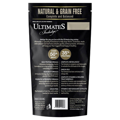 Ultimates Indulge Dry Dog Food Natural Beef 1kg